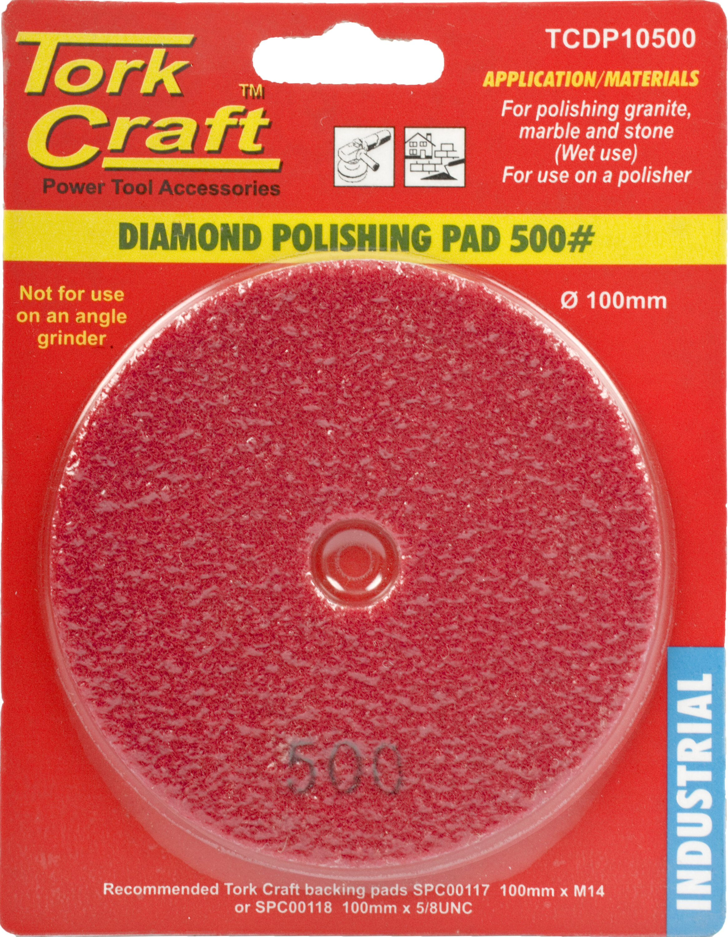 Tork Craft Polishing Pad Diamond 100mm 500 Grit