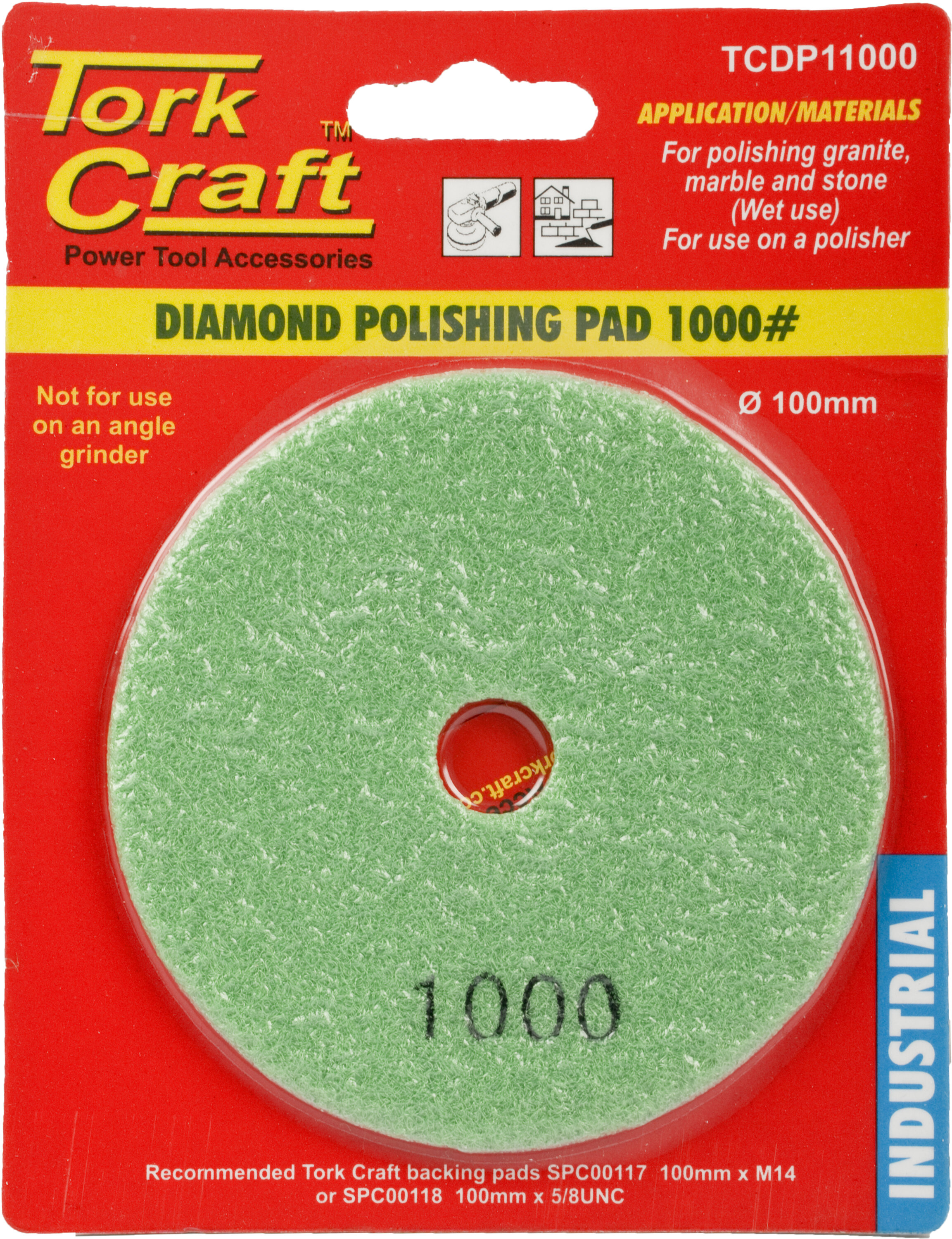Tork Craft Polishing Pad Diamond 100mm 1000 Grit