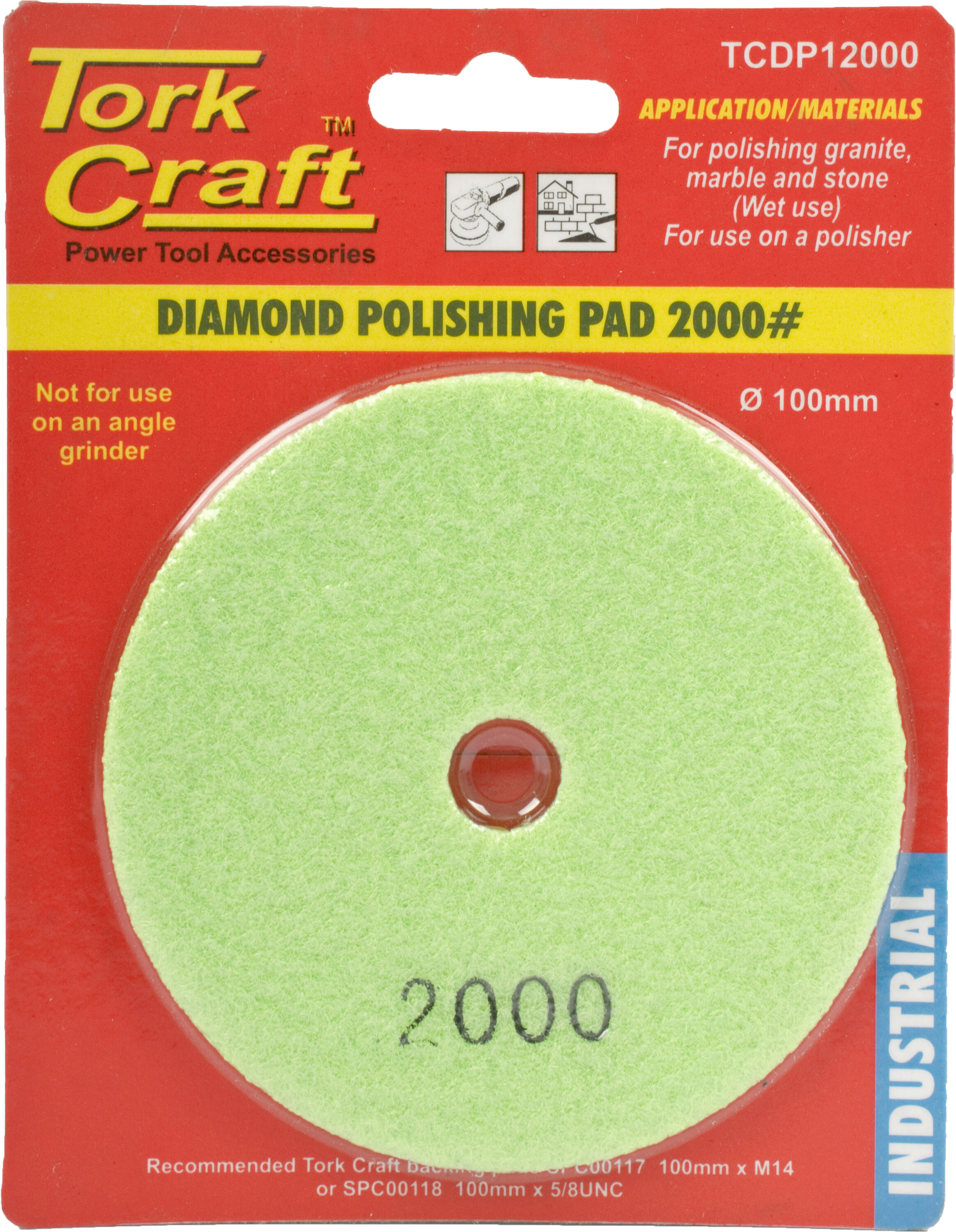 Tork Craft Polishing Pad Diamond 100mm 2000 Grit