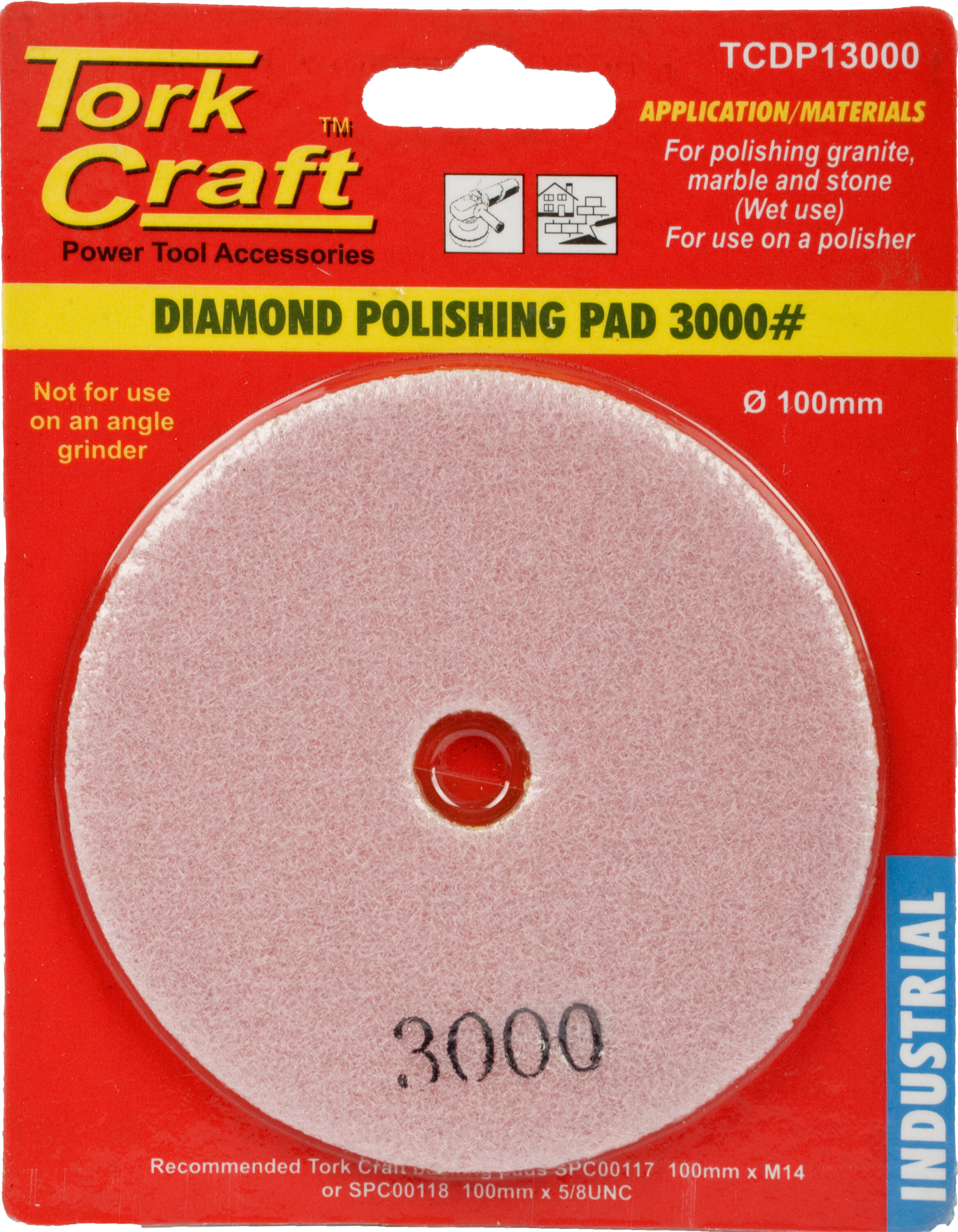 Tork Craft Polishing Pad Diamond 100mm 3000 Grit