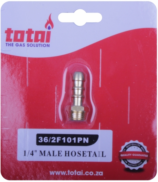 Totai Gas Hose Tail Male 1/4in 36/2F101P