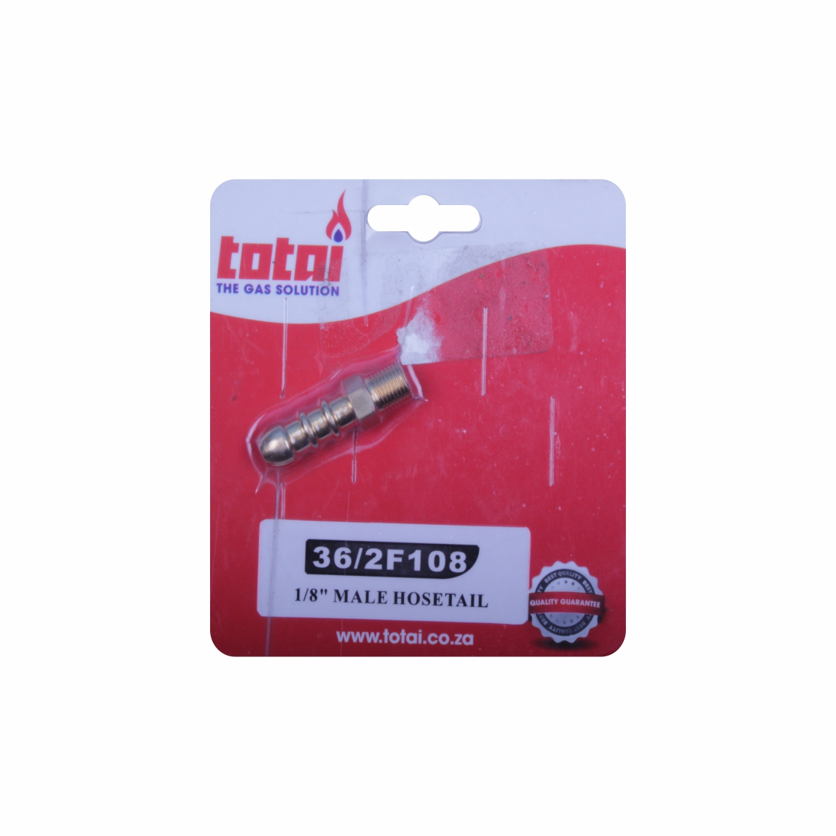 Totai Gas Hose Tail Male 1/8in Brass P/P 36/2F108P