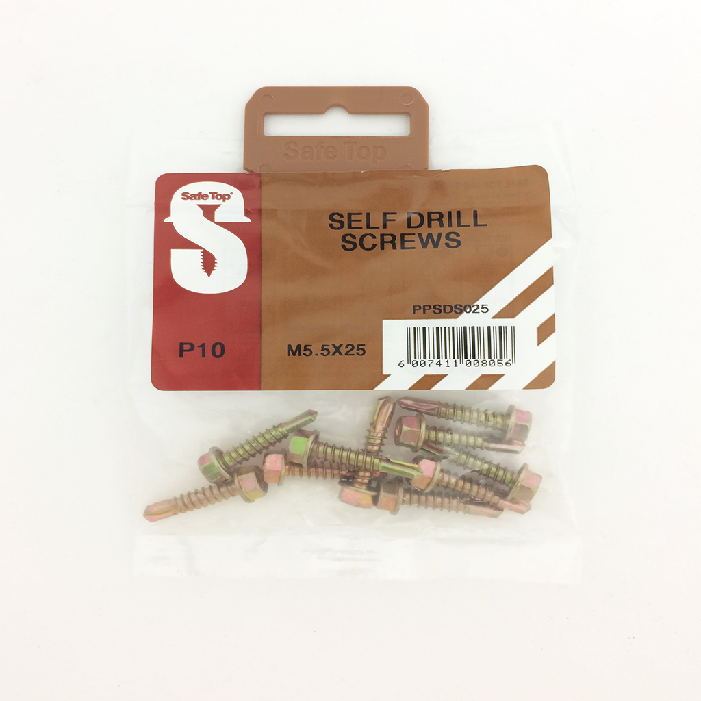 Screw Self Drill Hex No. 12 5.5x 25mm (Ea)
