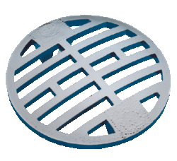 DPE Shower Trap Plastic Chrome Grid P/P G-STCG