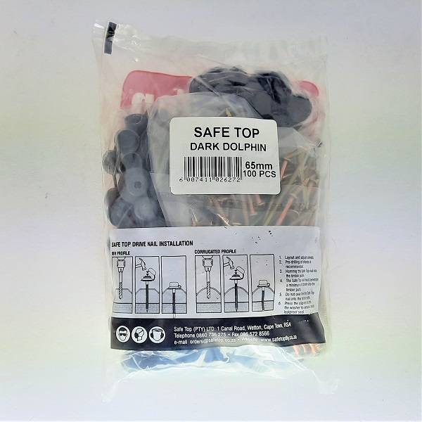 Safetop Nail Roof 65mm (100) Dark Dolphin