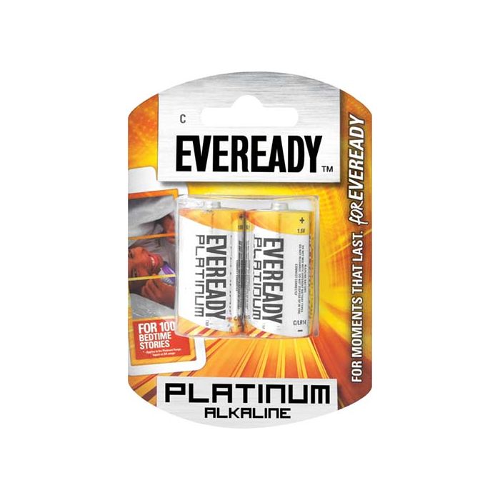 Eveready Battery Alkaline Plus C LR14 BP2 1110022