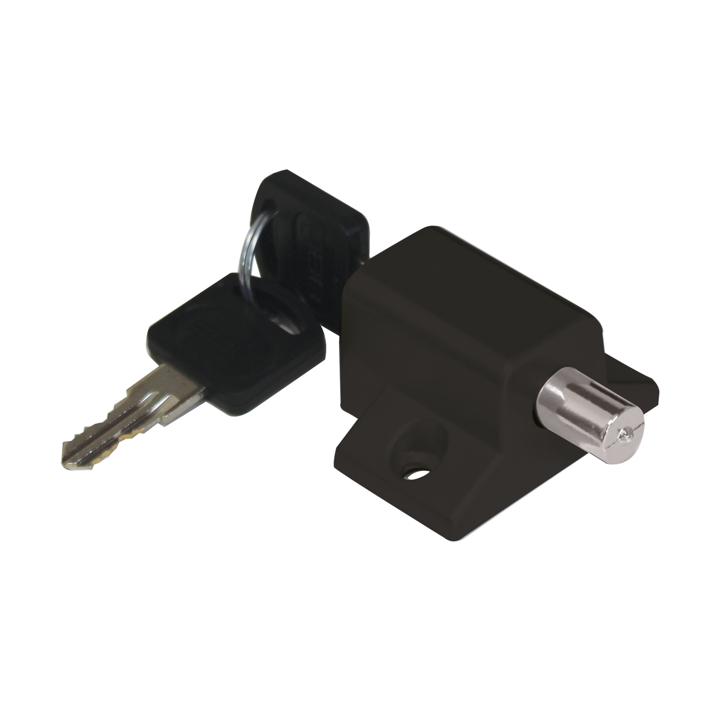 BBL BBL Patio Push Lock Std Black Blister BBF280BLK-1