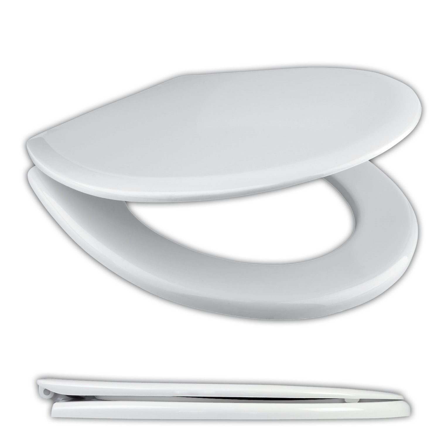Neo Wirquinn Lite Toilet Seat & Cover Plastic Hinges White