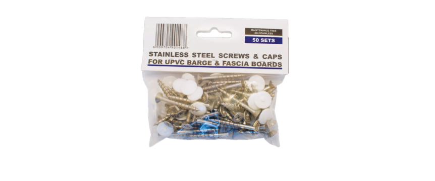 Cap & Screw Fascia Pvc 5x40mm (50)