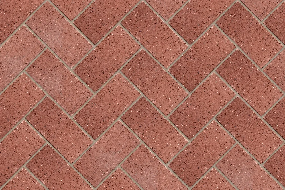 Burgundy Bullnose On Flat Paver Brick