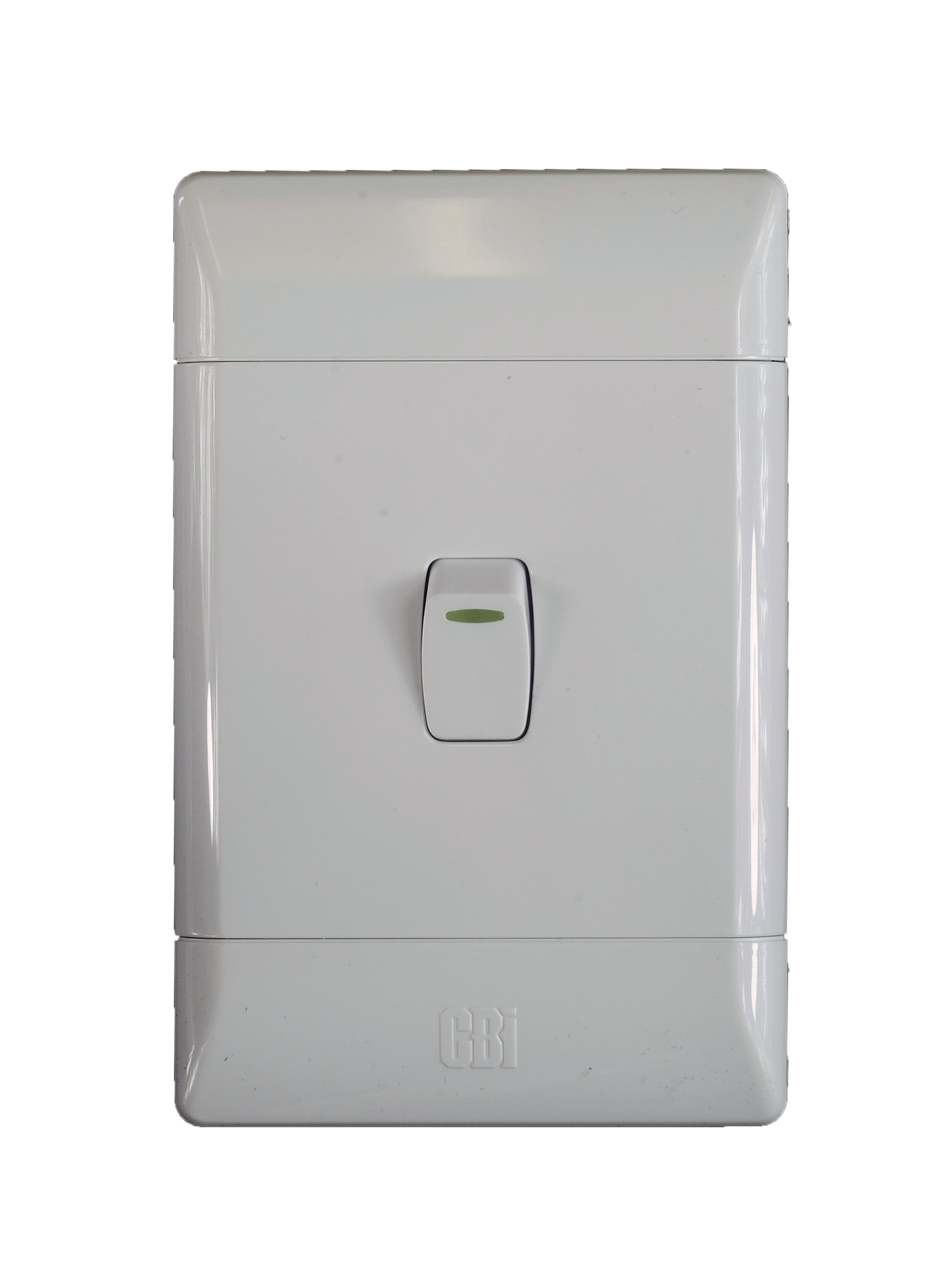 CBI Switch 1 Lever 1 Way 50x100mm White L120-P