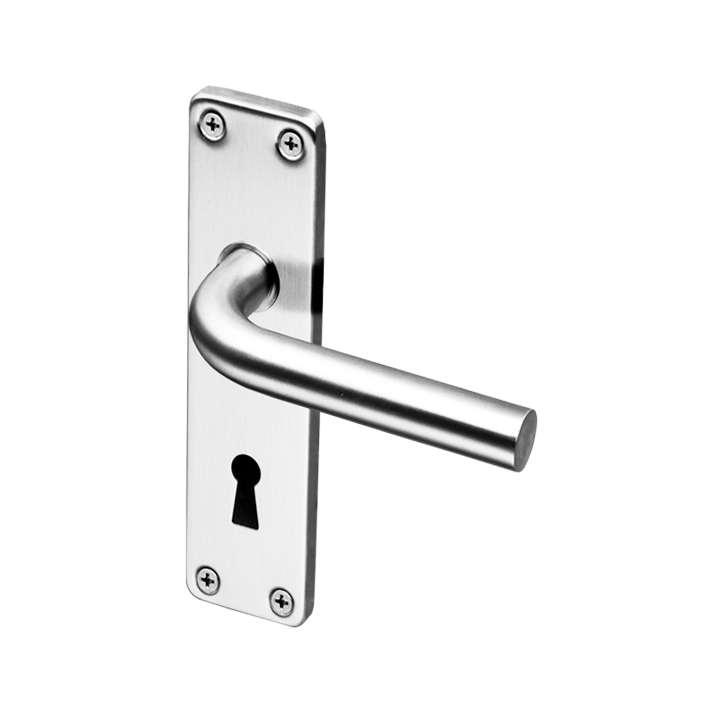 Coupe Lever Handle On Keyhole Plate SS (Pr)
