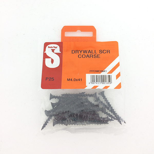 Safetop Drywall Screw Coarse No.8 4.0x41mm (25)