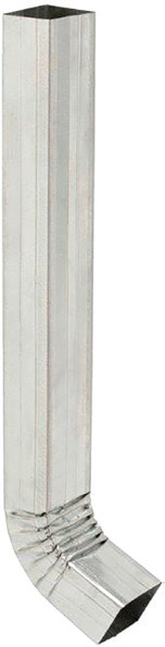 Downpipe Square Shoe Crimped 100 x 75mm x 2.700m 0.3mm CD27-3