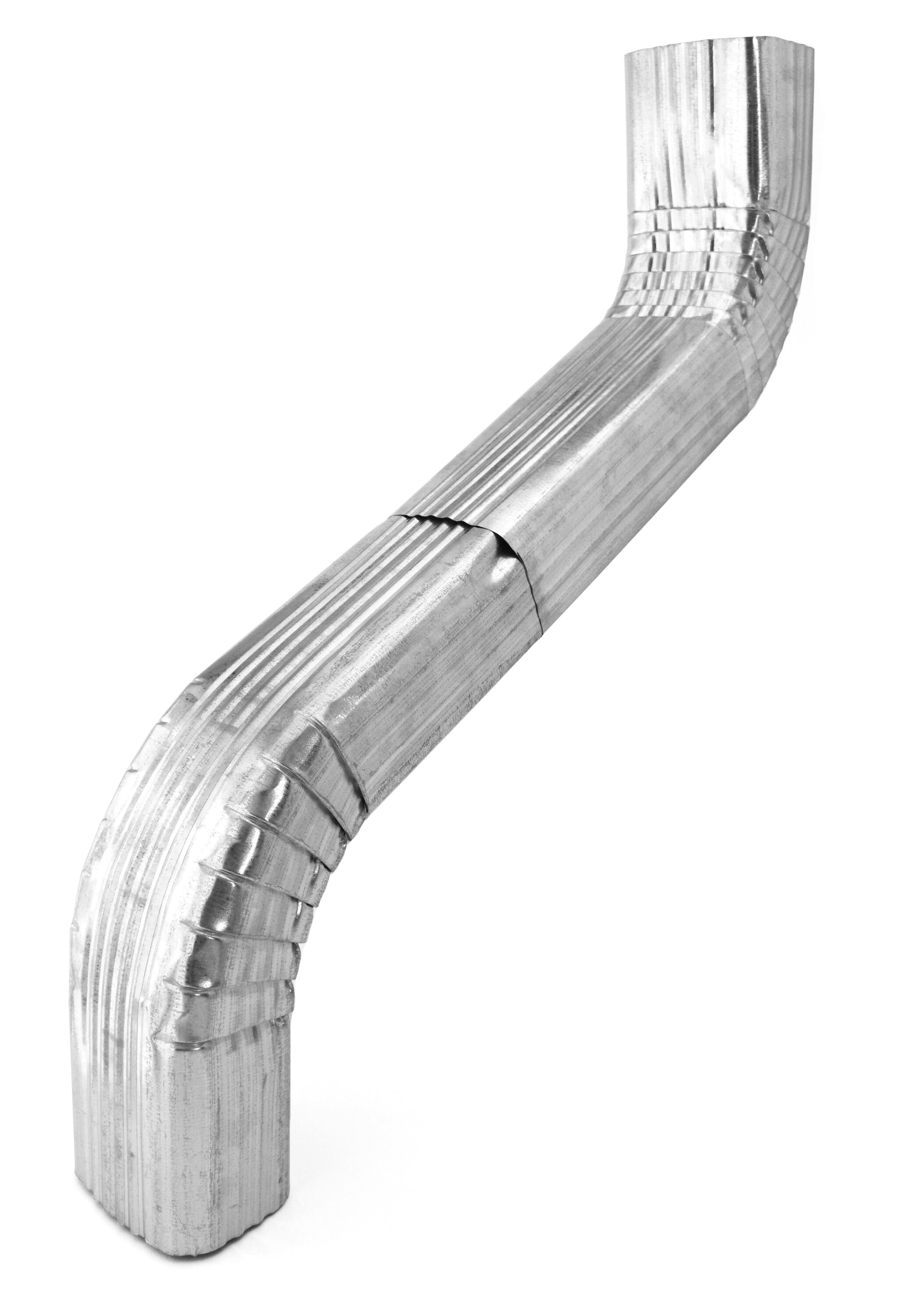 Gutter Galv Square Offset 100x 75mm x 0.600m Crimped 0.3mm CO6-3