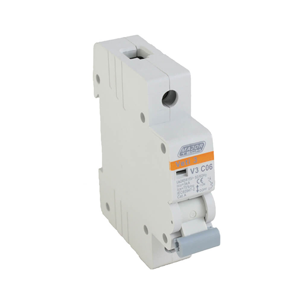 Veti2 Circuit Breaker 6A 1Pole 3.0KA MCB V3C1P07