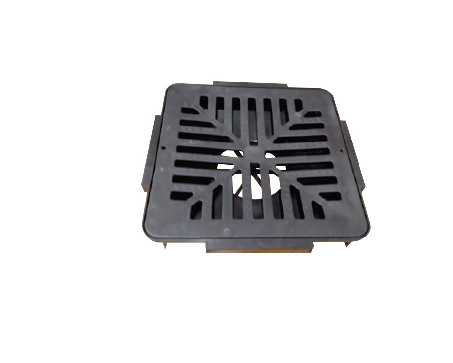 Garage Drain Shallow Sump/Grate PL Lawn Green Regal GDSHSGLG
