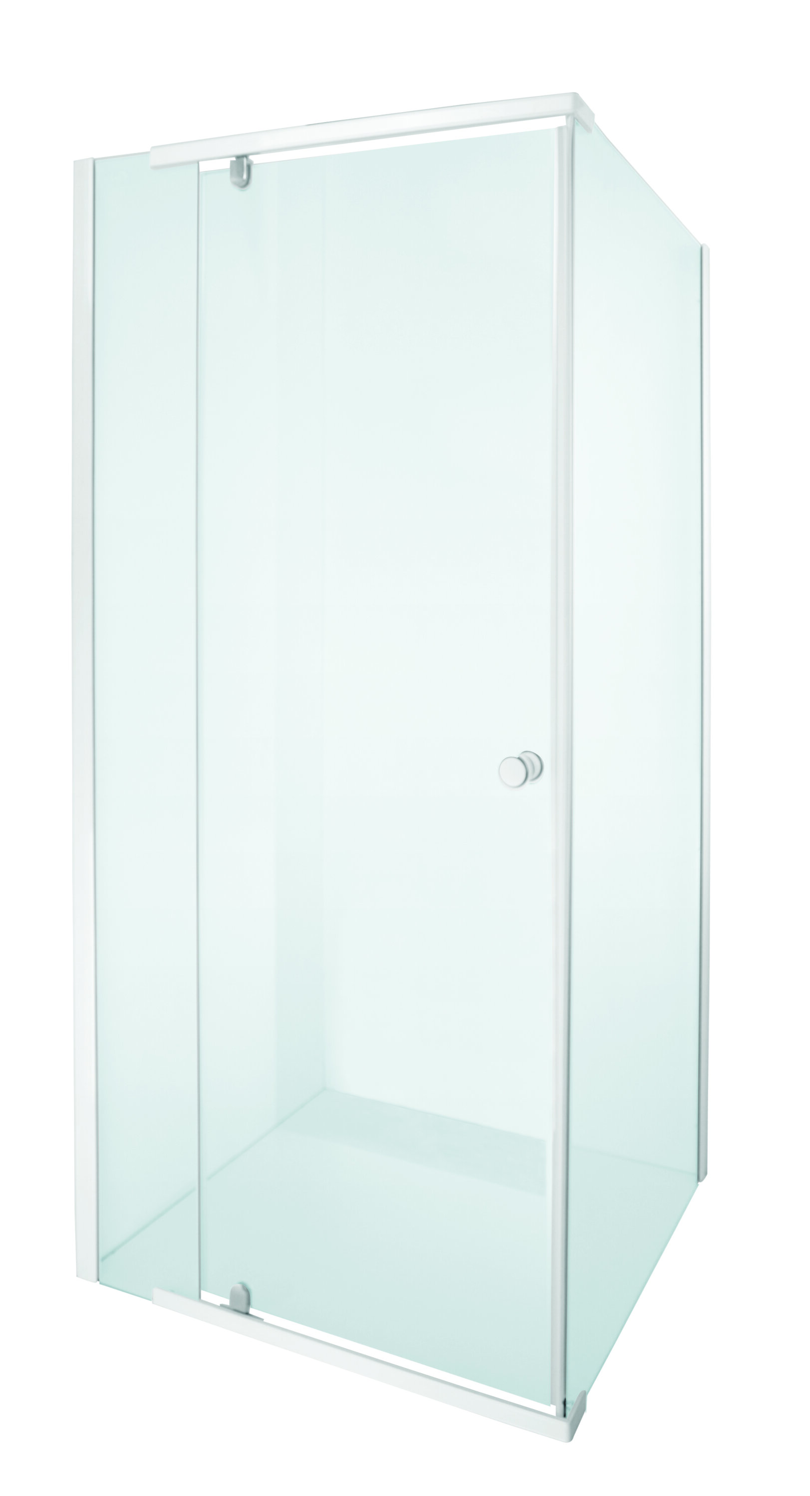 Shower Door Pivot Alpine White 880x880x1850mm 205533 - BUCO
