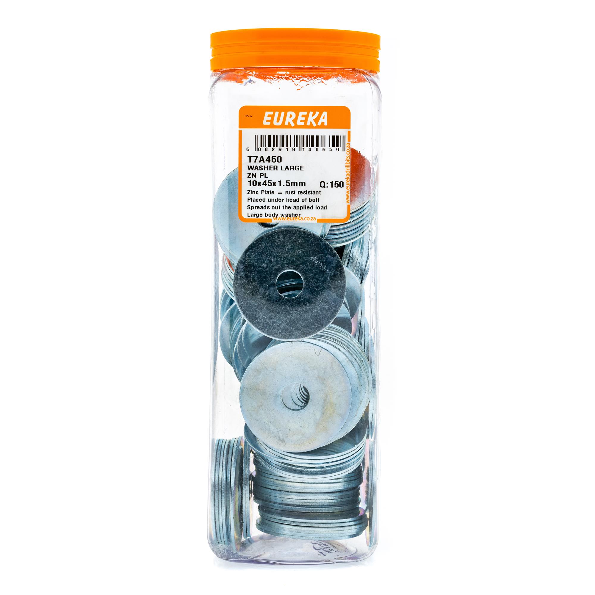 Washer Large ZP 10x45x1.5mm ( 150) Eureka T7A449 - BUCO Hardware