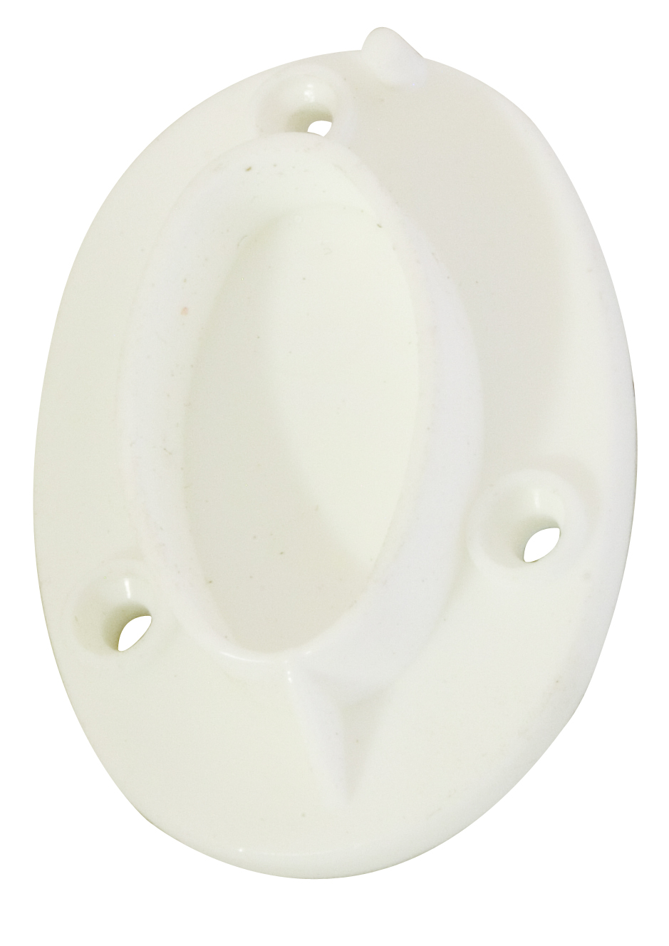 Fit Cupboard Rail Support Oval 19mm White (2) PPPB006/2