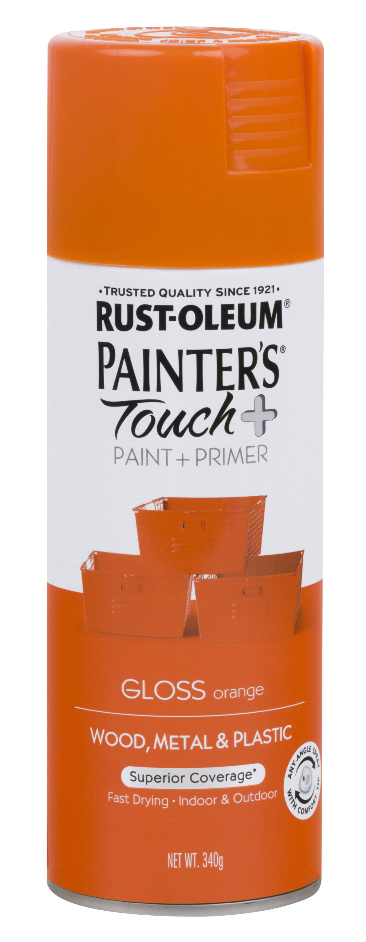 Spray Paint Painters Touch + Gloss Orange 340g Rust-Oleum - BUCO