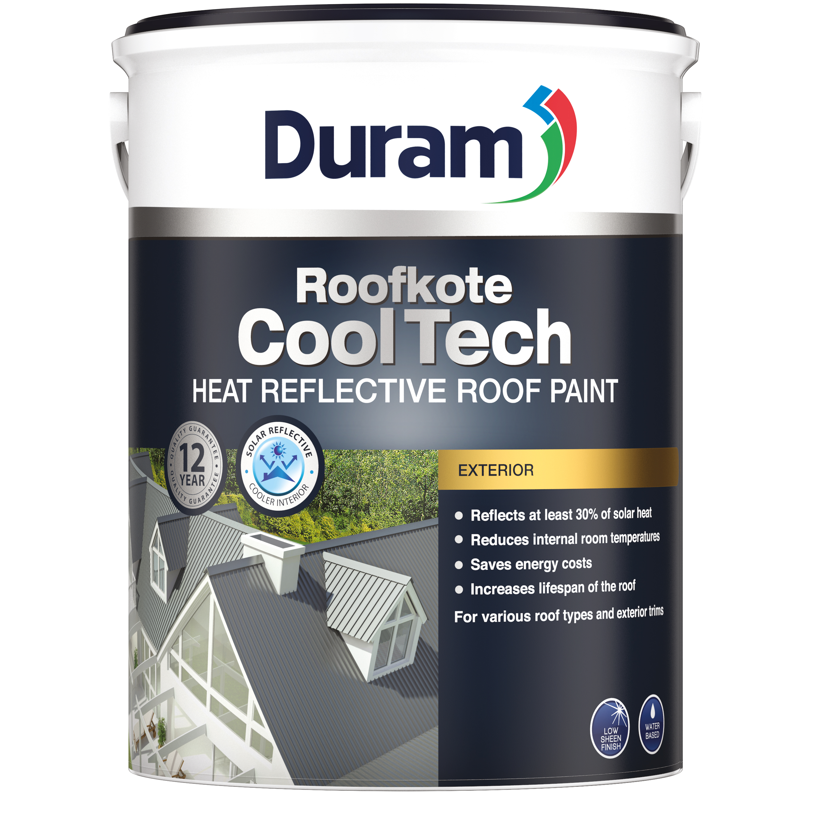 Duram Roof Paint Cooltech Amazon Green 5l Roofkote