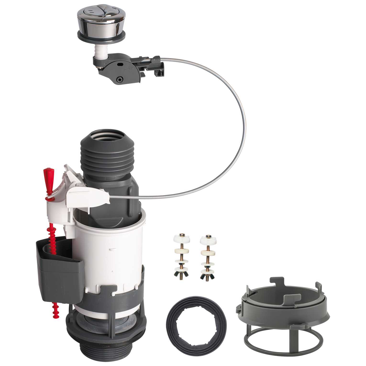 Cistern Mechanism Ext Dual Flush MW2 2in +Za Bibo Adapt Wirquin Pro
