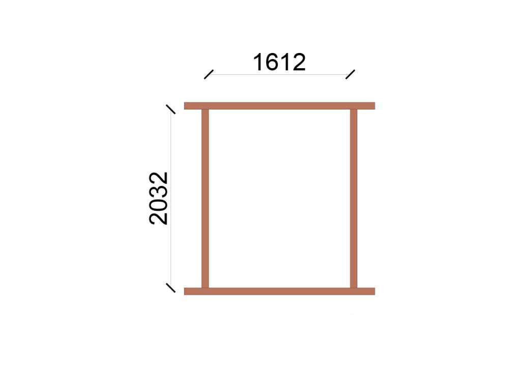 Door Frame Meranti 1610x2032 90x48 O/O BW901610OO - BUCO Hardware