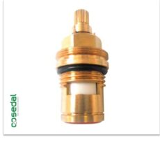 Cartridge Brass 1/4 Turn Red Sedal CART010