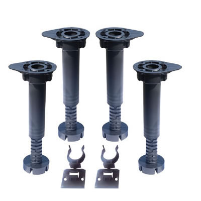 Leg Adjustable 4 Legs + Clips 100 - 150mm Prepack