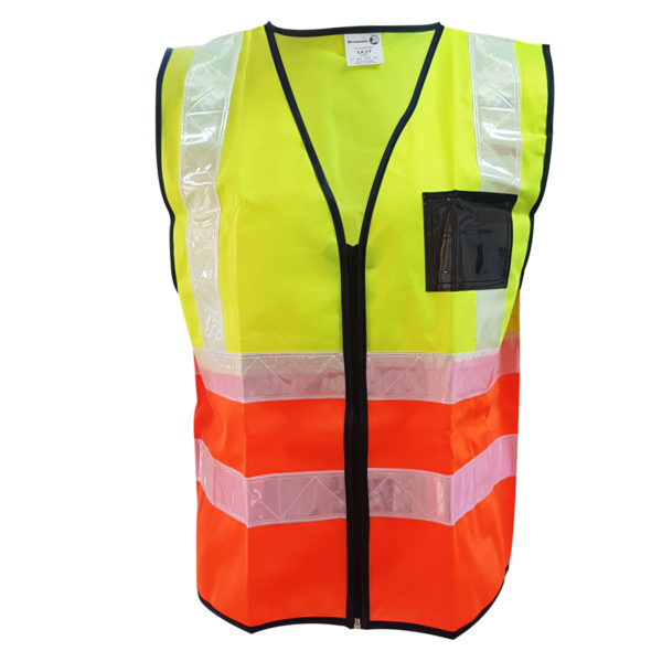 Safety Vest Reflective 2Tone Lime/Org (2XL) - BUCO Hardware