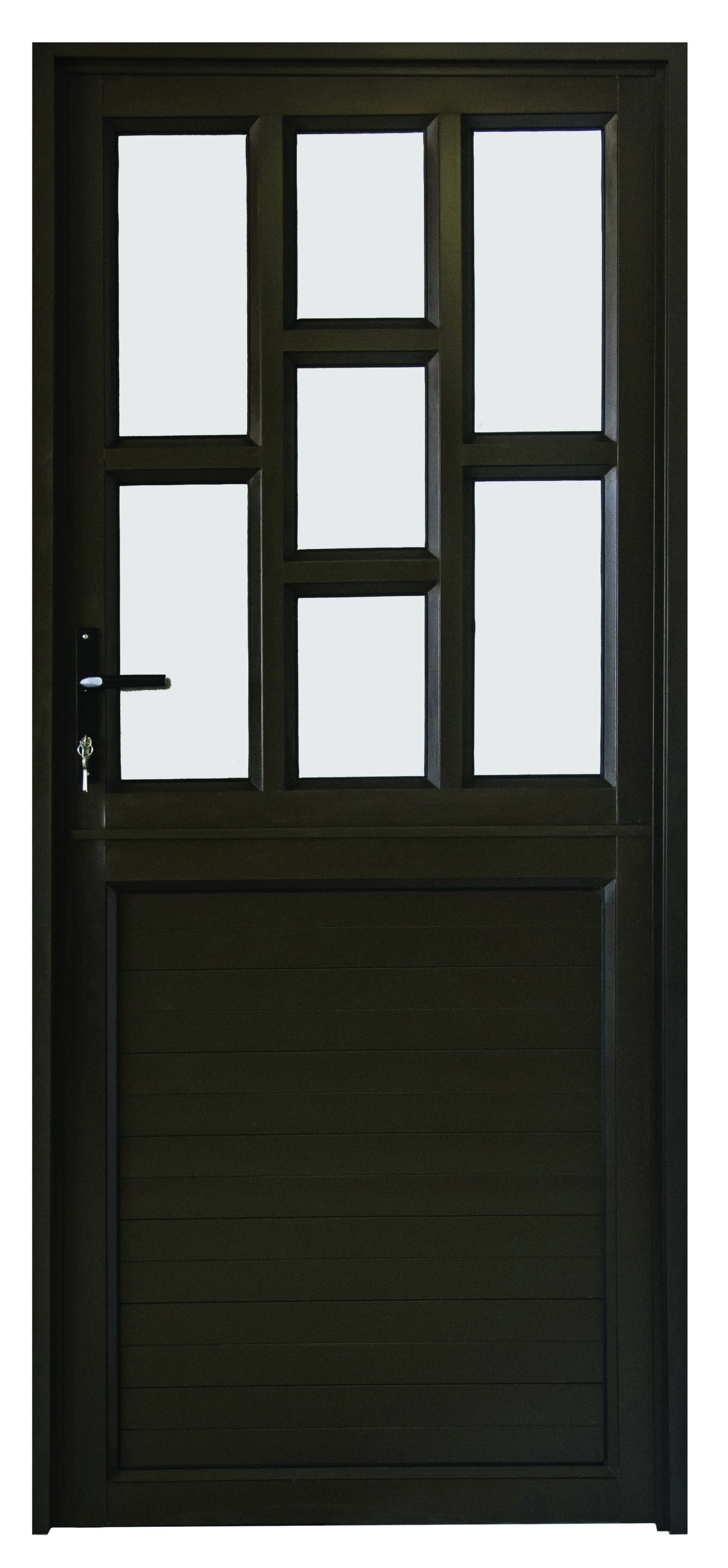 Door Alum Single Staggered/Solid Stable OBS TSG OI 900 x 2100