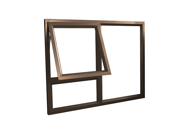 Window Aluminium 28 Top Hung 1200x900 1 Vent Bronze