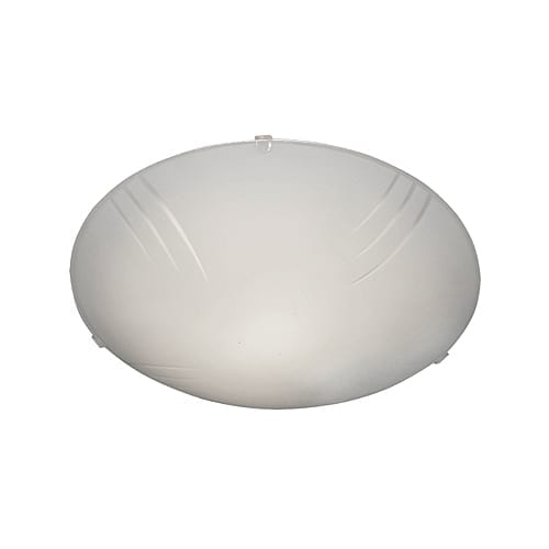 Ceiling Light Metal & Frosted Glass With Slash Design 25