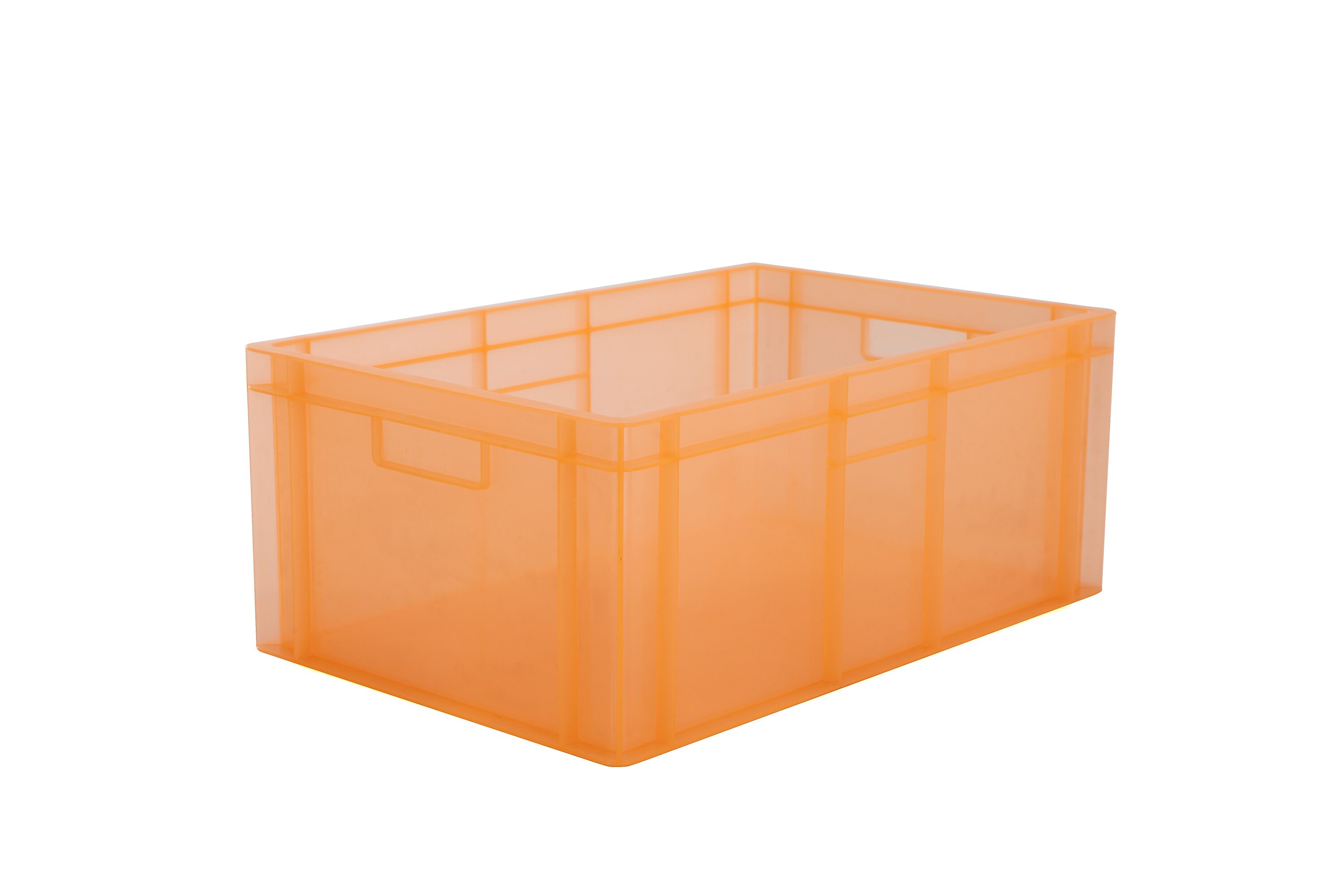 Crate Transparent Orange 595mm X 395mm X 230mm FD