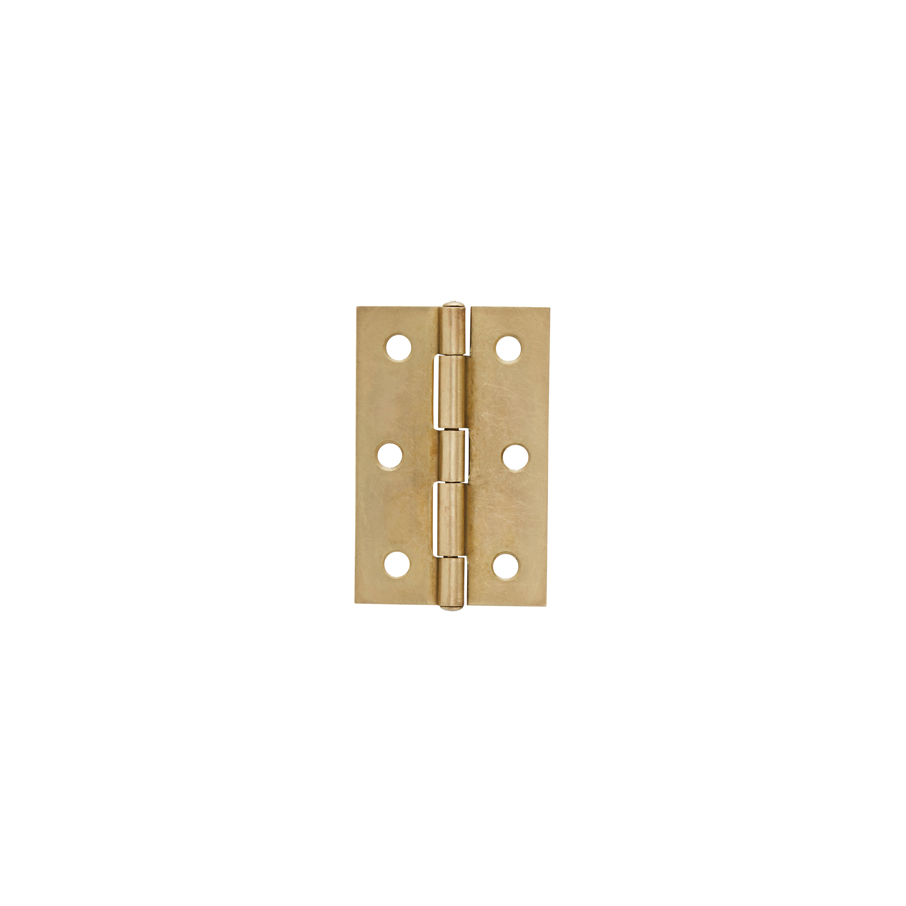 Mackie Hinge Butt & Screws 75mm Brass Plated