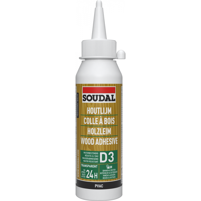 Soudal Adhesive D3 PVC Wood 250GR