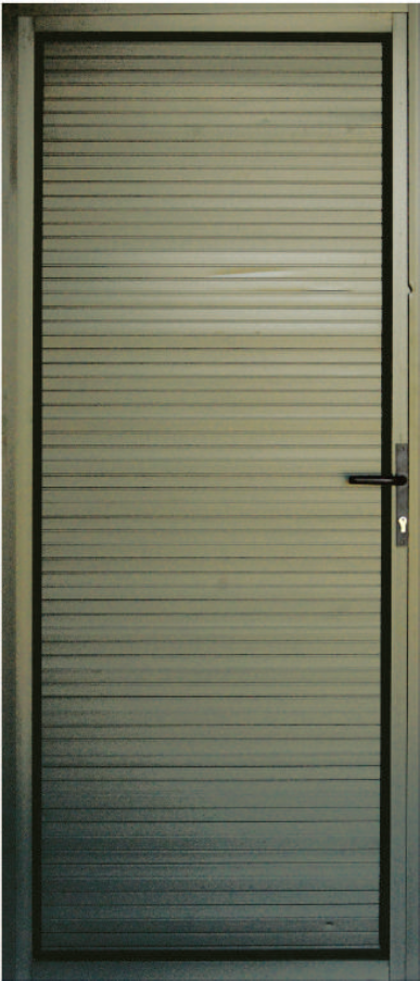 Door Aluminium Single Pre-hung 900X2100mm Bronze ELEGANCE FULL