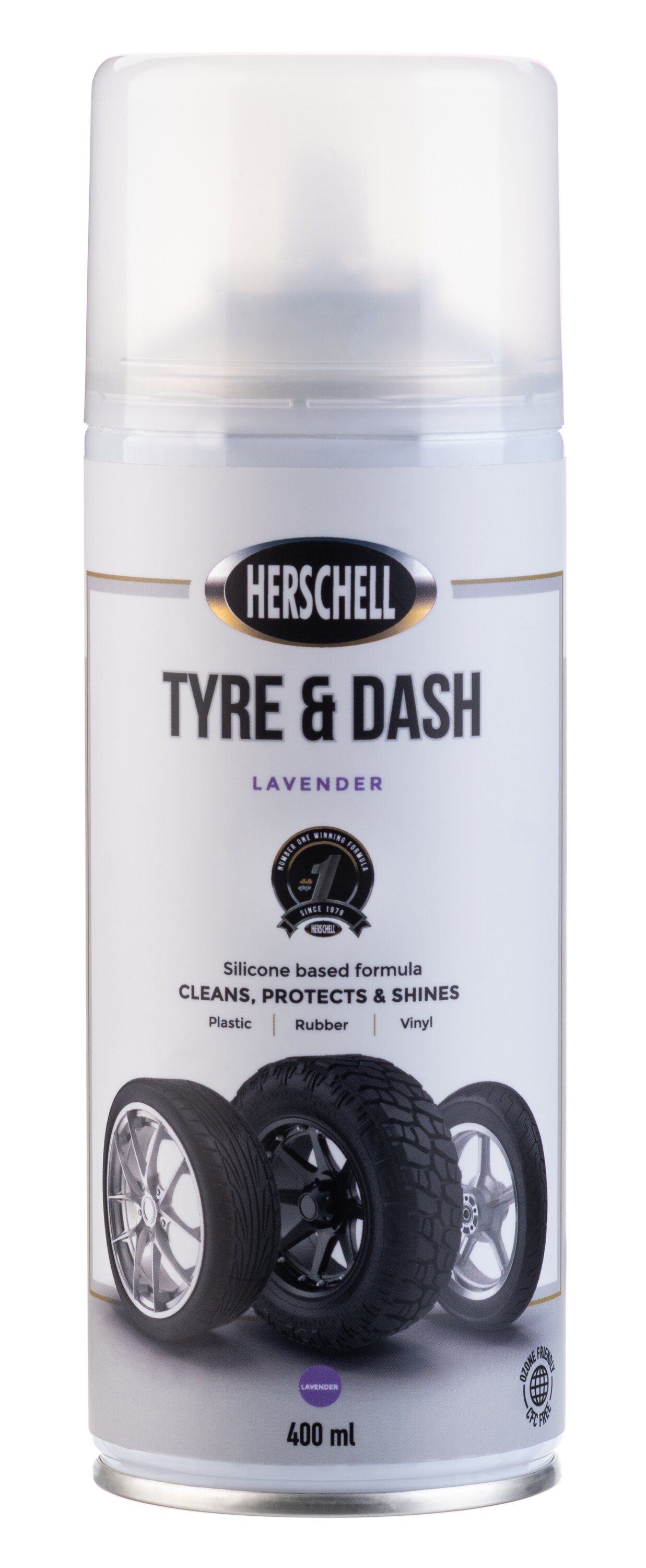 Tyre And Dash Spray Lavender 400ml Herschell