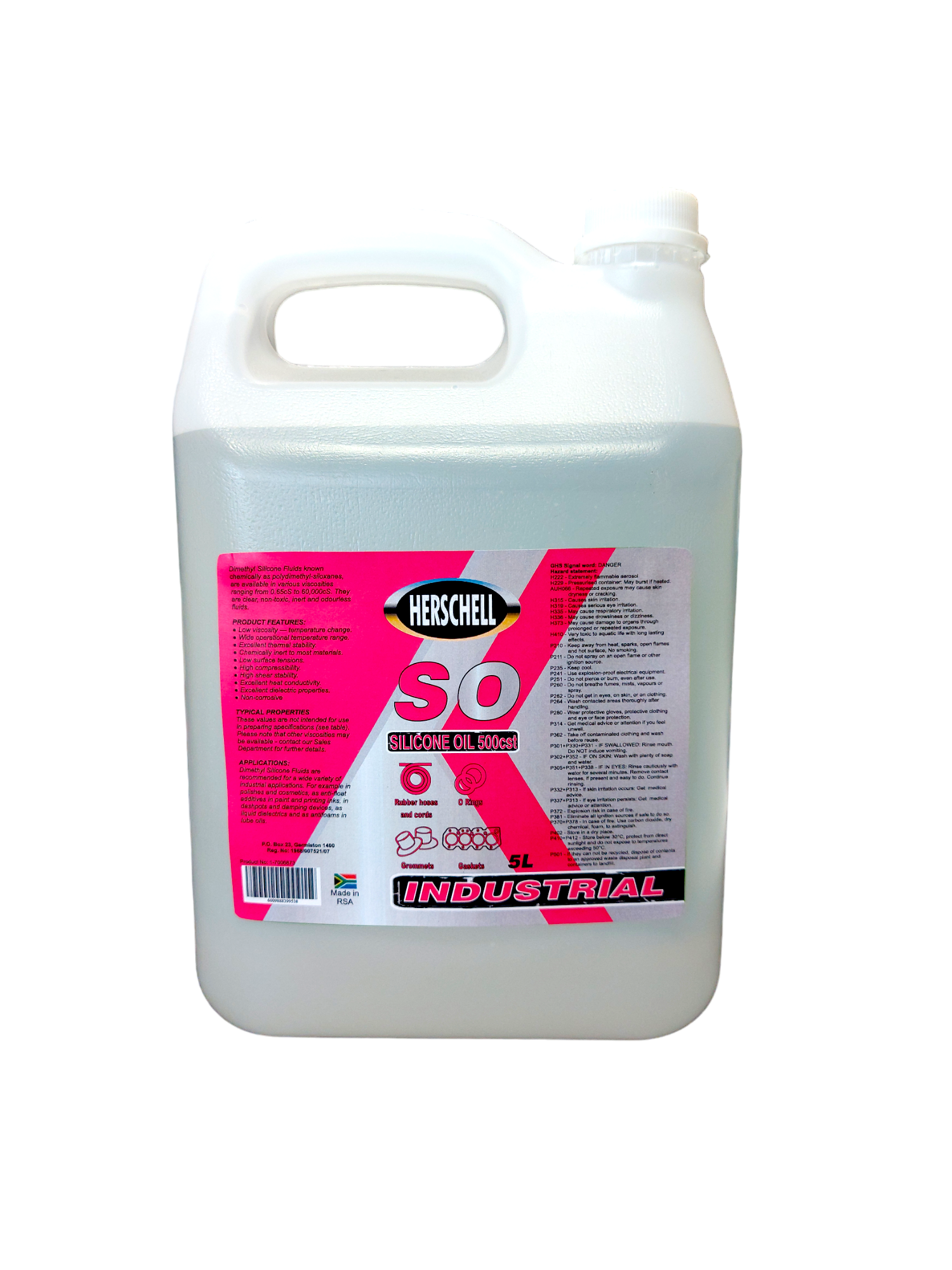 Silicone Oil 5L (500Cst) Herschell