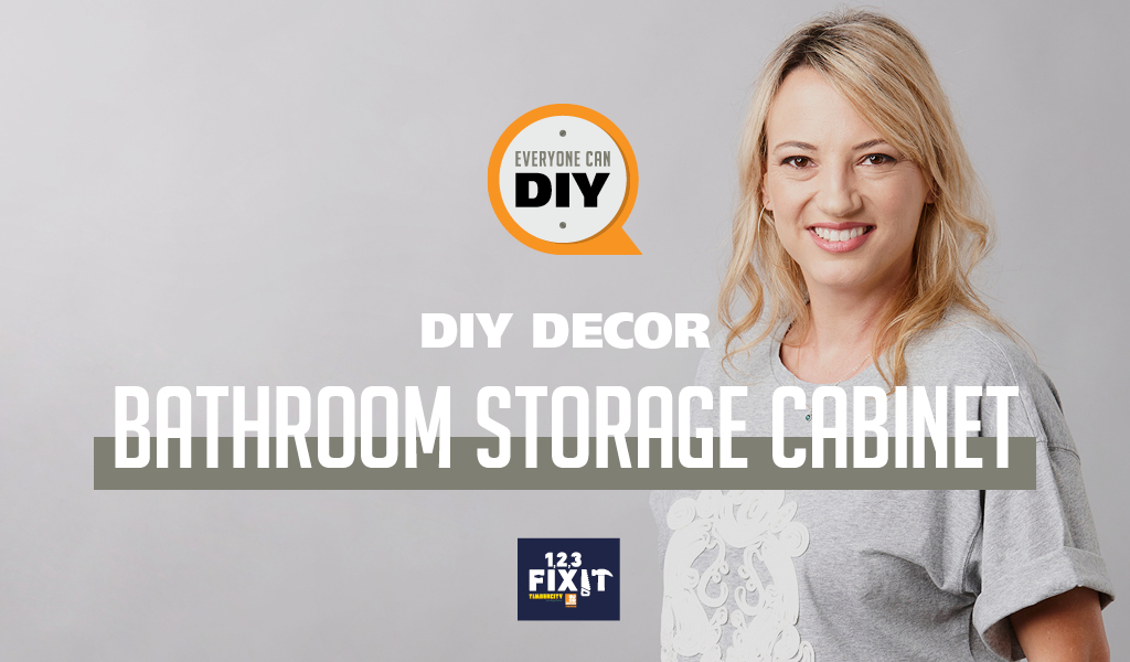 Easy Bathroom Storage Shelf