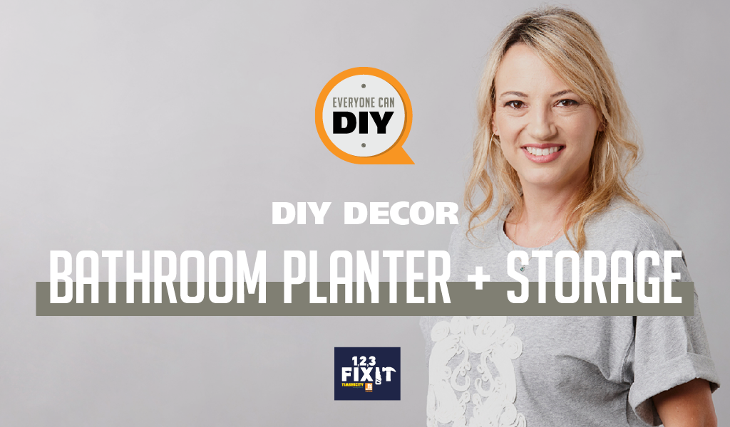 Bathroom Planter & Storage