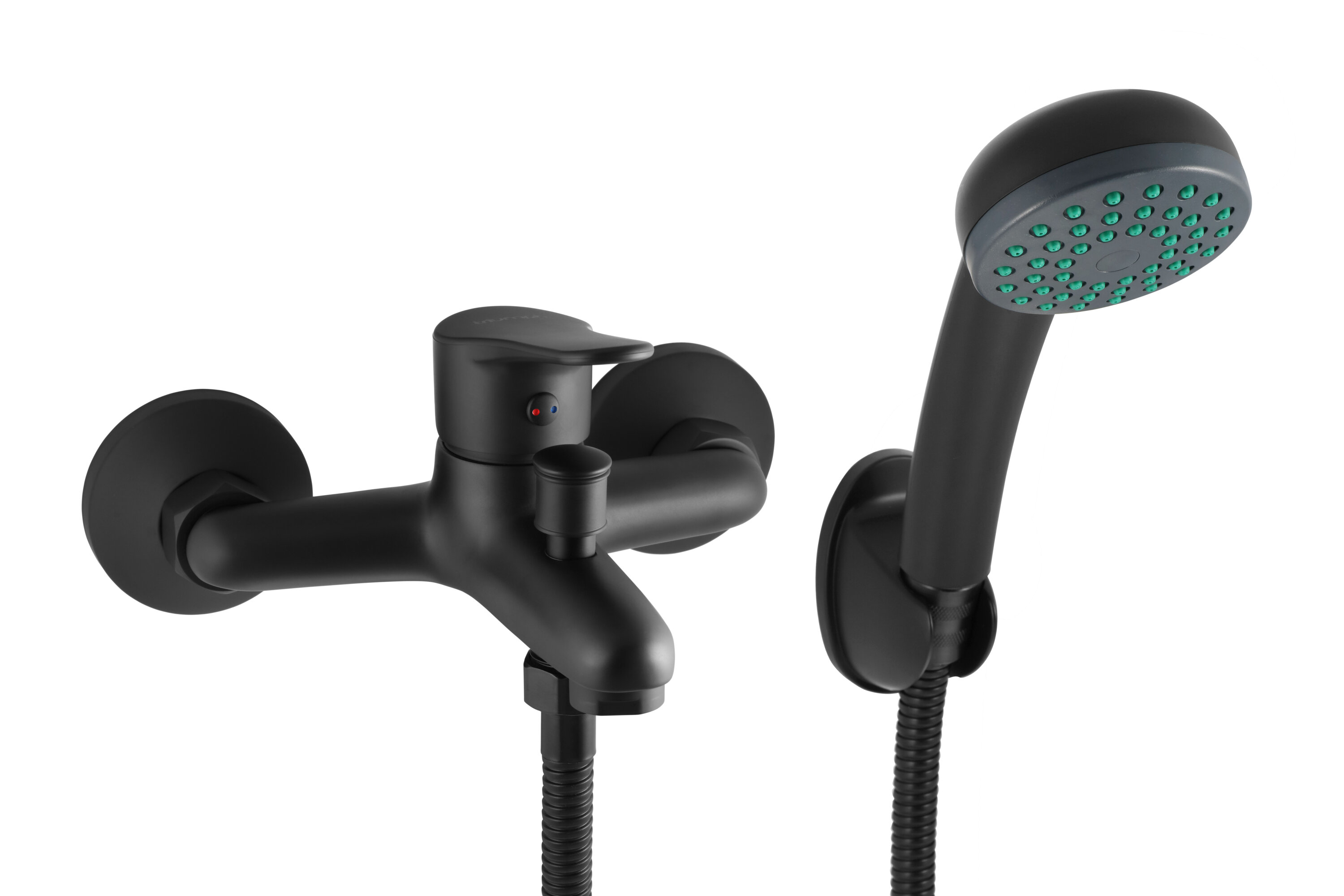 Bath Mixer C/W Handshower Black Quartz