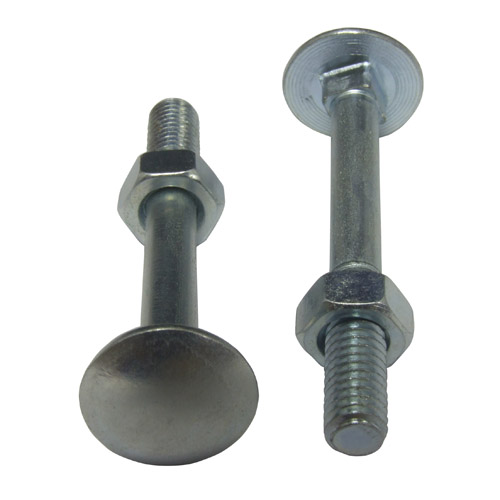 Safetop Cup Square Bolt & Nut Galv 10x130mm ( 5) PPCSQ10131