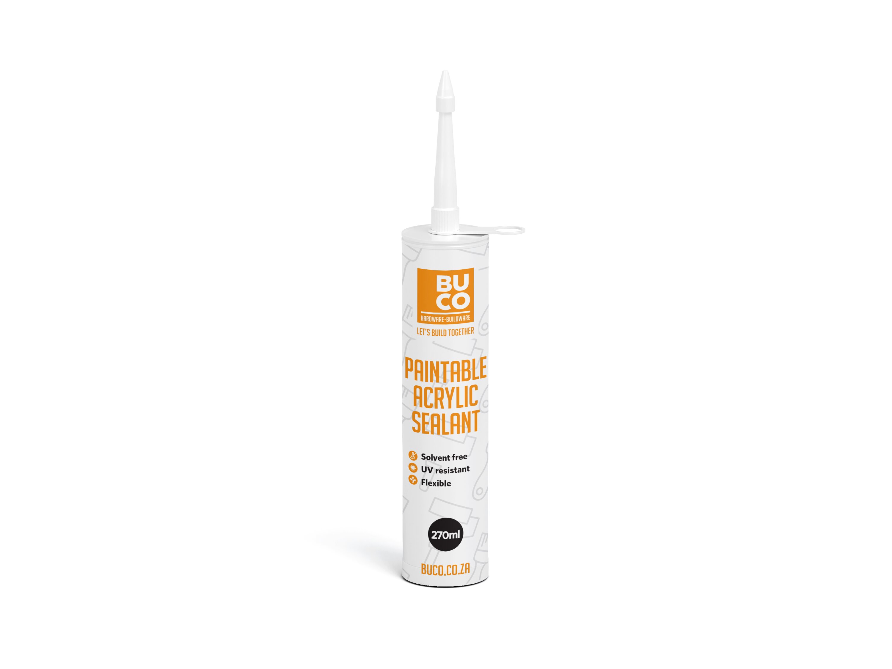 BUCO Paintable Acrylic Sealant White 270ml