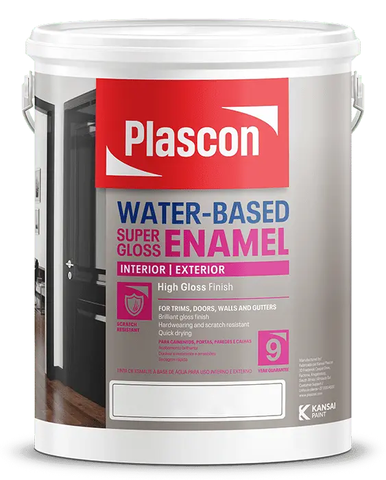 Plascon Water Based Super Gloss Enamel White 1L