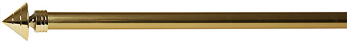 Rufflette Curtain Pole Brass Standard 25mm x 1.5m