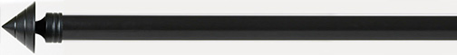 Rufflette Curtain Pole Wrought Iron Black 25mm x 1.0m