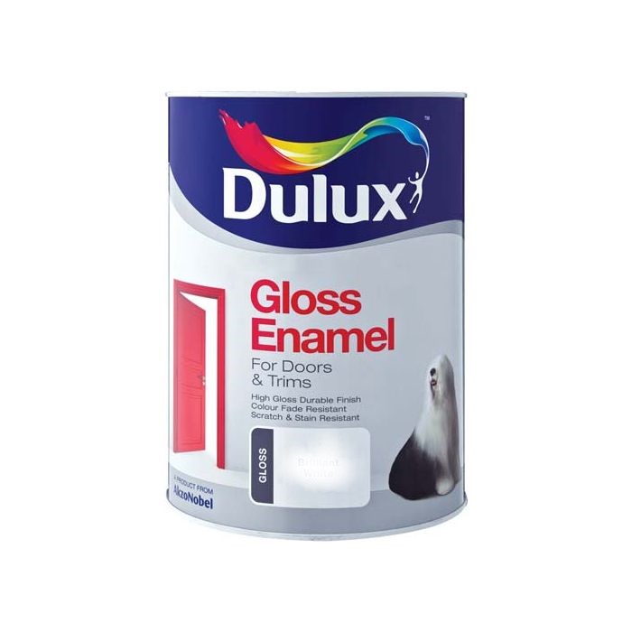Dulux Gloss Enamel Black 5l