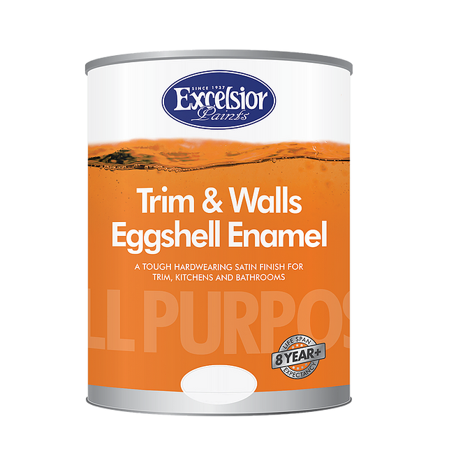 Excelsior All Purpose Eggshell Enamel White  5l